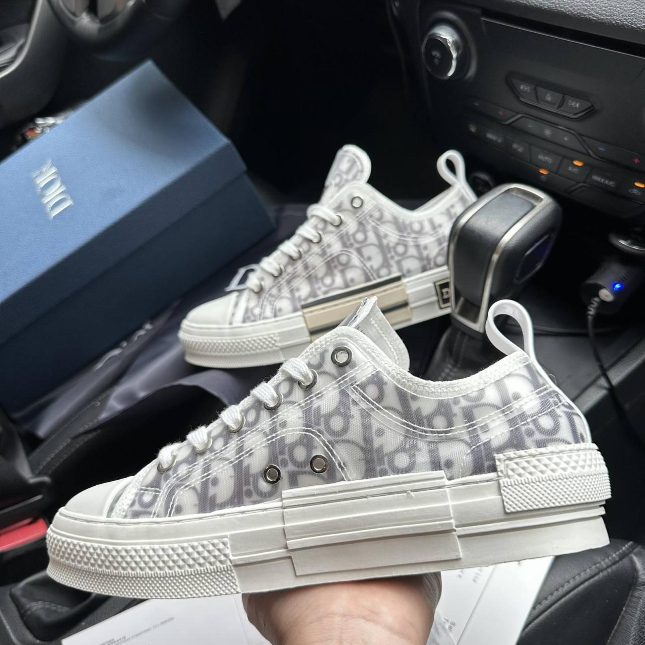 B23 Low-Top Sneaker Black Dior Oblique Jacquard | DIOR