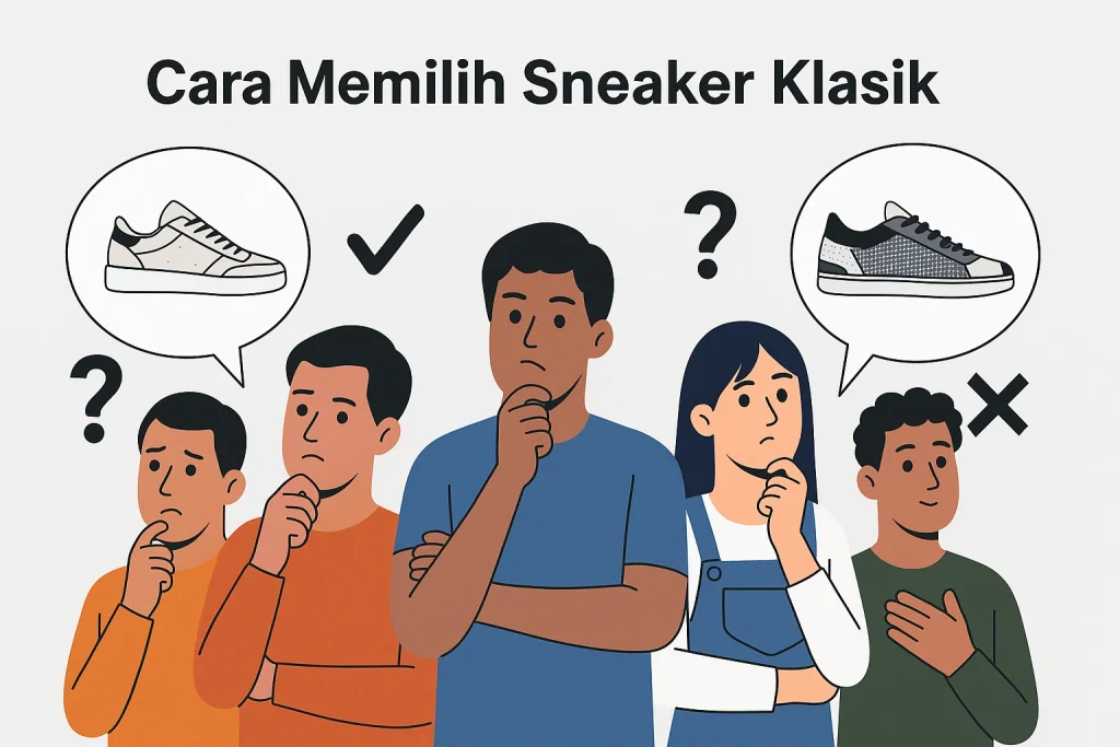 sneaker klasik, panduan sneaker klasik, sneakers retro 2025, sepatu ikonik, perawatan sneaker