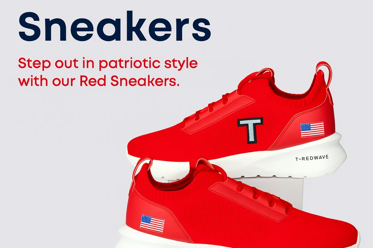 T-Red Wave, sneakers tump, eksklusif