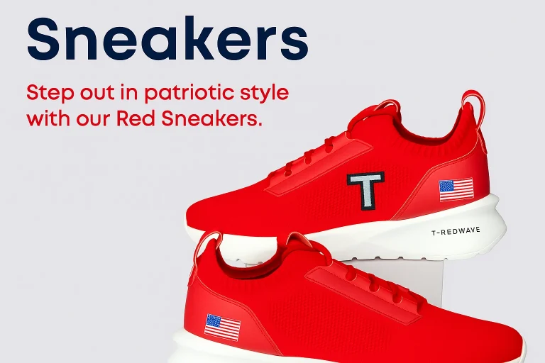 T-Red Wave, sneakers tump, eksklusif