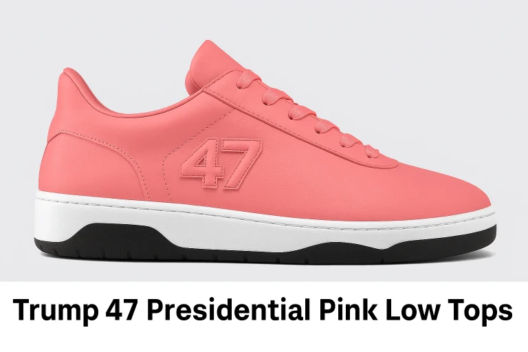 Trump 47 Pink Low Tops, lifestyle sneakers, sneakers limited edition