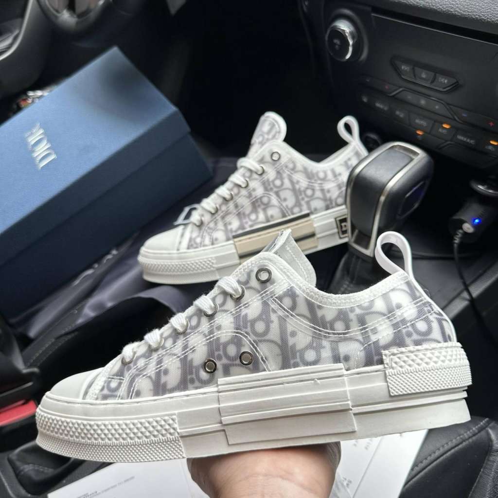 B23 Low-Top Sneaker Black Dior Oblique Jacquard | DIOR