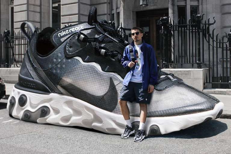 Nike React Element 87 membawa inovasi futuristik dengan transparansi desain