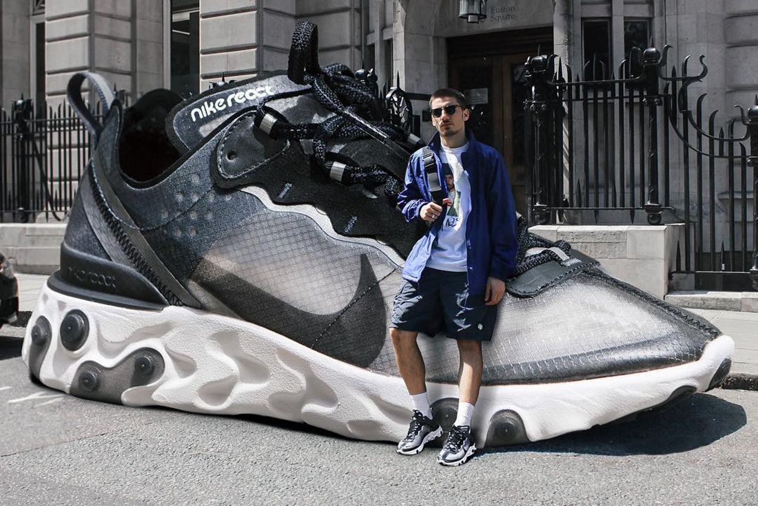 Nike React Element 87 membawa inovasi futuristik dengan transparansi desain