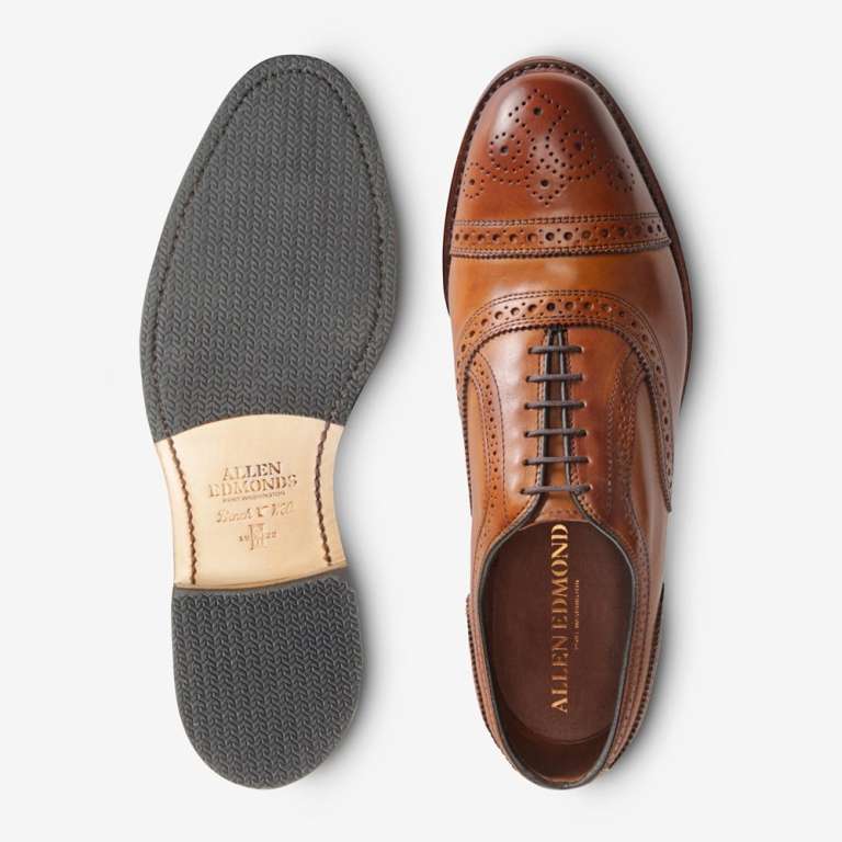 Allen Edmonds Strand Cap Toe, sepatu formal Amerika dengan sentuhan timeless