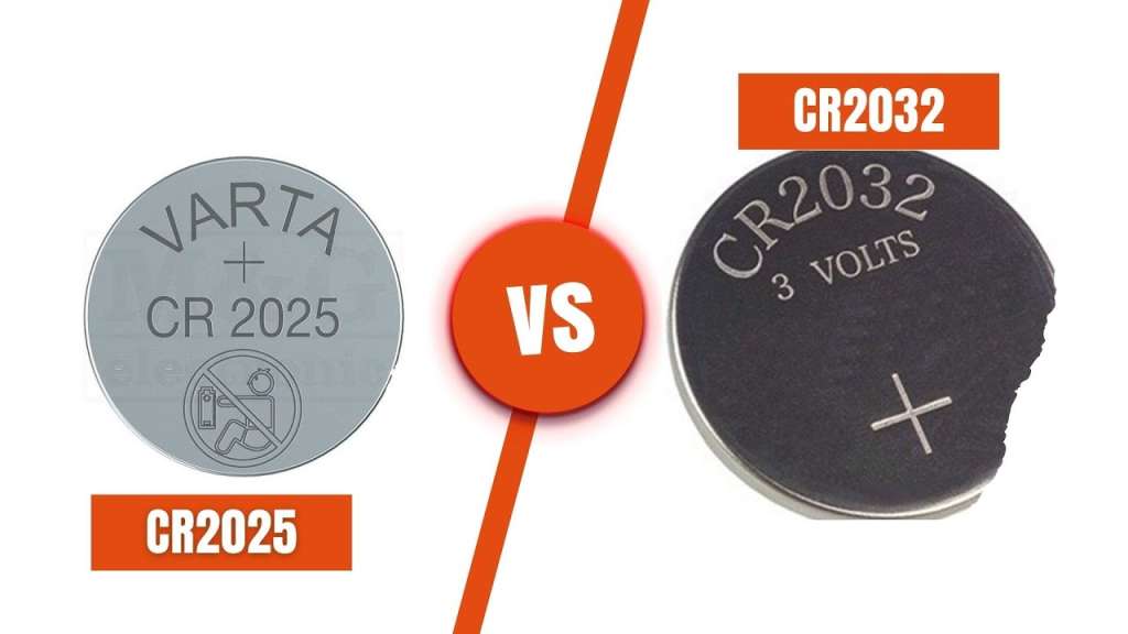 CR2025 vs CR2032 | Coin Battery Comparison | Size Differences