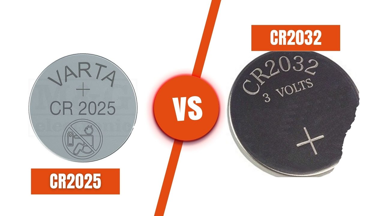 CR2025 vs CR2032 | Coin Battery Comparison | Size Differences
