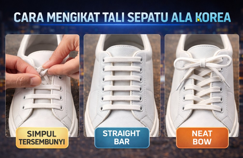 ikat sepatu ala korea